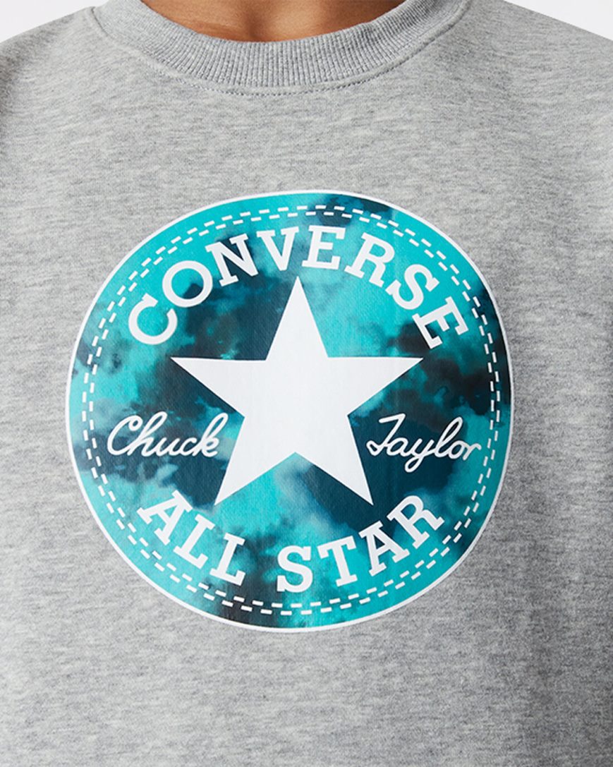 Moletons Converse Into The Wild Fleece Crew Menino Cinzentas Escuro | PT C045T89